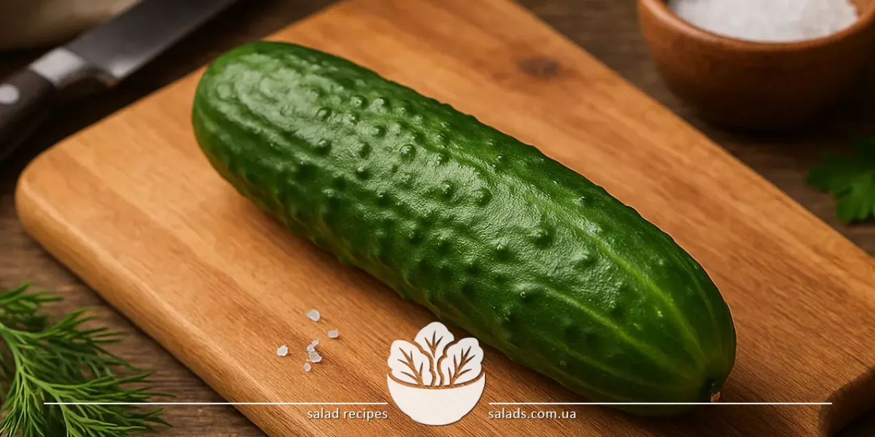 Свежий огурец, нарезанный кружочками на кухонной доске