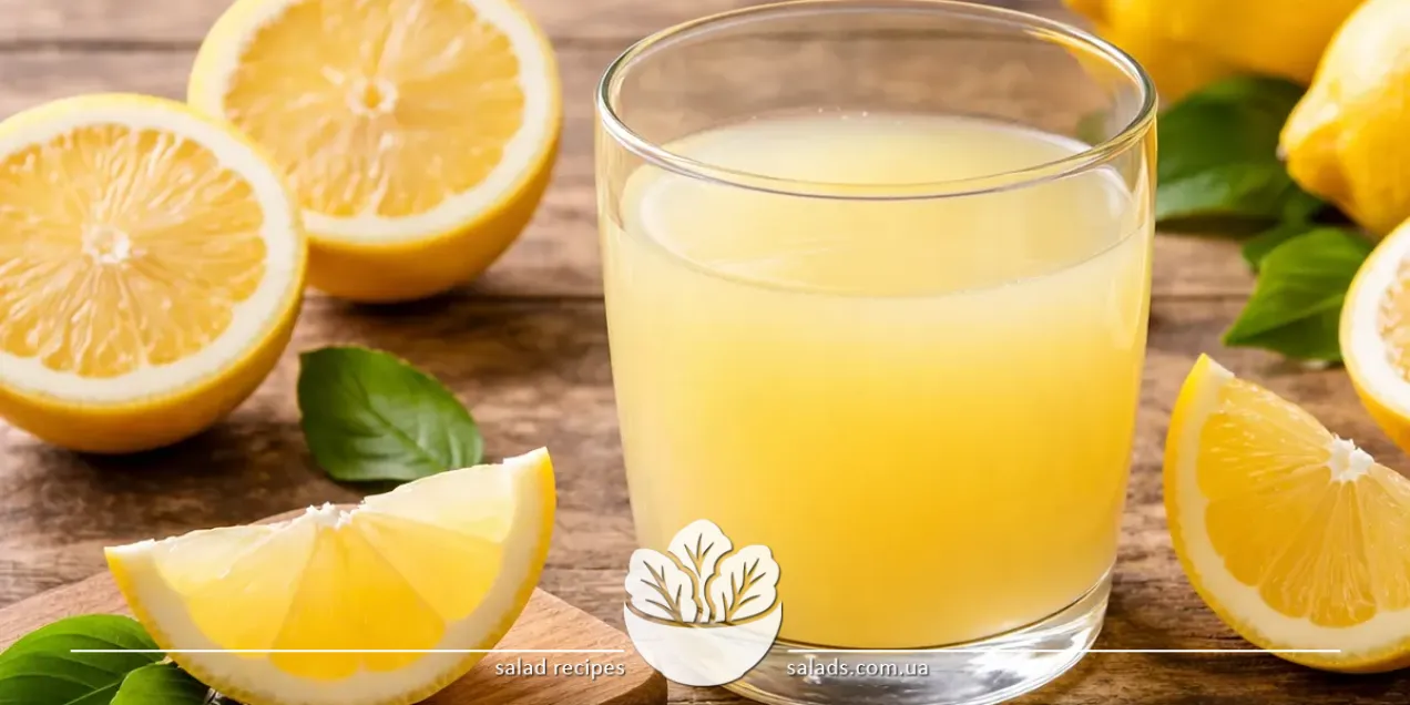 Un vaso de jugo de limón fresco junto a limones cortados