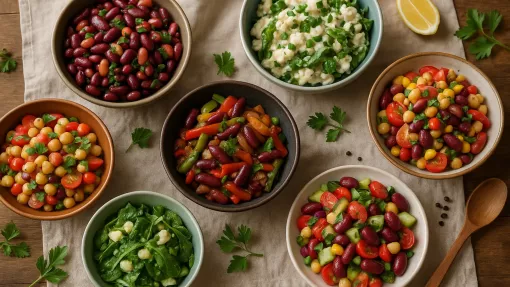 Salată de fasole cu legume